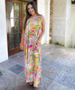  Flower Garden V-Neck Maxi Dress 