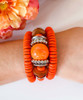  Center Of The Party Wrap Bracelet - Orange 