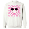  Flower Checkerboard Smiley Graphic Shirt 