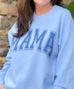  Distressed Navy Mama Graphic Sweatshirt 