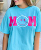  Mom Smiley Hot Pink Comfort Colors T-Shirt 