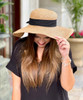  Shade Me Bow Accent Peasant Sun Hat 