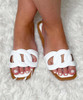  Halle Chain Shaped Padded Slide Sandals 