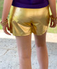  Going For Two Metallic Shorts - Gold 