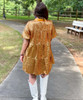  Tailgate Club Sequin Shirt Dress - Gold 