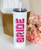  Shadow Block Bride Stainless Steel Skinny Tumbler 