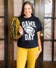  Distressed Game Day Football Graphic Tee Shirt 