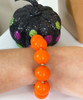 Orange beaded bracelet