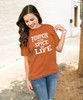  Pumpkin Is The Spice Of Life Graphic Shirt - Texas Orange 