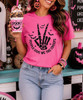 people give me the creeps tee model image close up