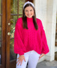  Like The Weather Sweater - Magenta 