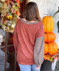  Hold My Halo Colorblock Sweater - Rust/Mocha/Taupe 