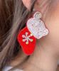 Red Stocking Earrings