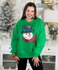 Faux Sequin Snowman Model