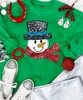 Faux Sequin Snowman Graphic Shirt