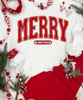 Merry Christmas graphic tee flat lay