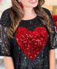 season of love sequin top close up