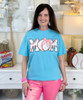 baseball mom with bow tee