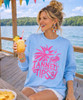 tanned and tipsy sweatshirt model image