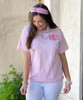 Monogrammed Light pink summer tee