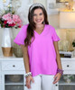 live sassy top bright mauve