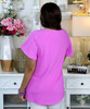 live sassy top bright mauve back