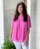 point the way top candy pink front