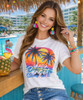chasin sunsets graphic tee model 1