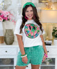 tropical smile face tee
