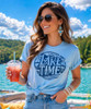 It's lake time graphic tee model 3