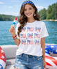 usa flags with bow model image