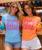 pink sun salt sand tee group image