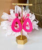 just a teardrop earrings pink