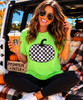 checkered pumpkin shirt model image