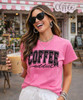 coffee addict graphic tee model