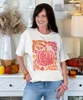 fall vibes pink leopard pumpkin tee