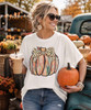 brushstroke pumpkin tee model image