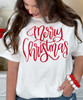 merry christmas tee white close up