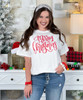 merry christmas tee white