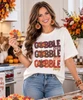 faux sequin gobble baby tee model image