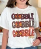 faux sequin gobble baby tee close up