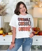 faux sequin gobble baby tee