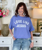 distressed love like jesus tee