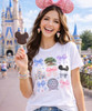 vacay and bows graphic tee model 1