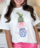 chinoiserie bunny topiary tee close up