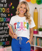 teach with bow tee model image
