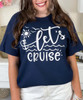 let's cruise tee close up