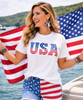 usa stars stripes shirt model image