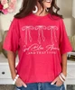 god bless america bow trio tee close up