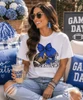 game day football with customized helmet bow royal